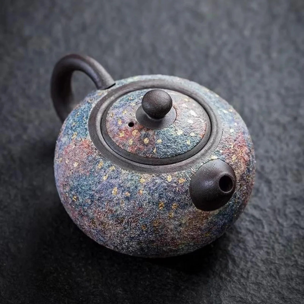 Théière xishi artisanale céramique style rétro chinois coffret - vue 3 sur 7