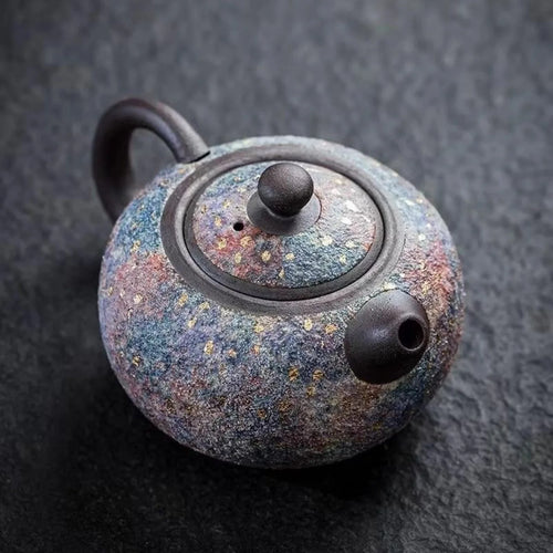 Théière xishi artisanale céramique style rétro chinois coffret - vue 4 sur 7