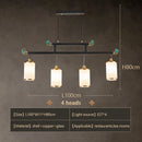 lustre en cuivre design style chinois pour éclairage moderne