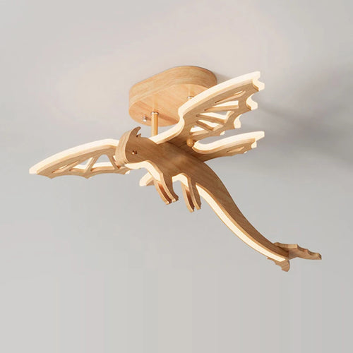 plafonnier led dragon pour enfants style nordique naturel - vue 2 sur 7