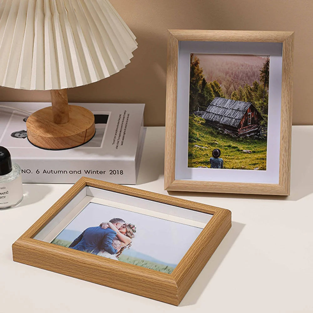 cadre photo en bois pour portraits famille mariage et voyage - vue 5 sur 9