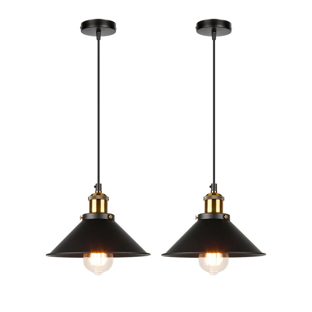 lustre industriel rétro à trois têtes suspendues pour maison - vue 16 sur 16