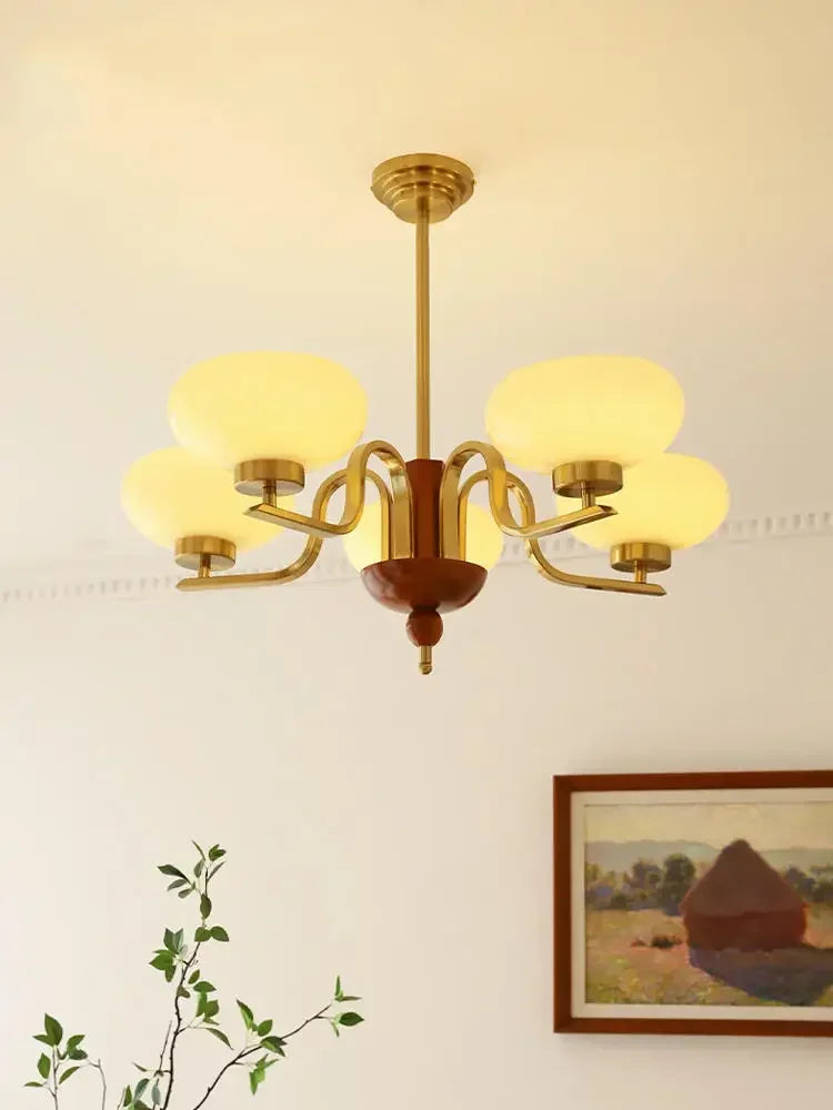 lustre vintage bauhaus en verre décoratif pour intérieur
