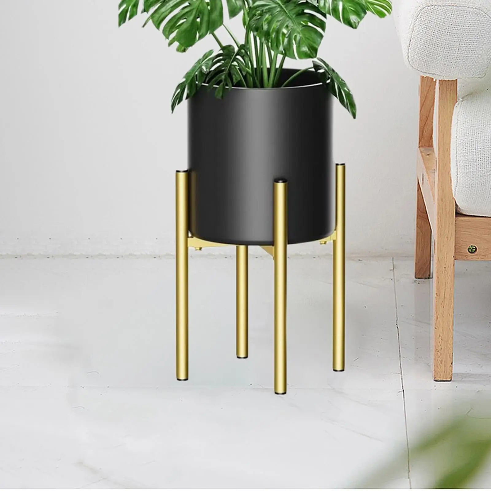 support de plantes en métal élégant et réglable pour intérieur extérieur - vue 3 sur 7