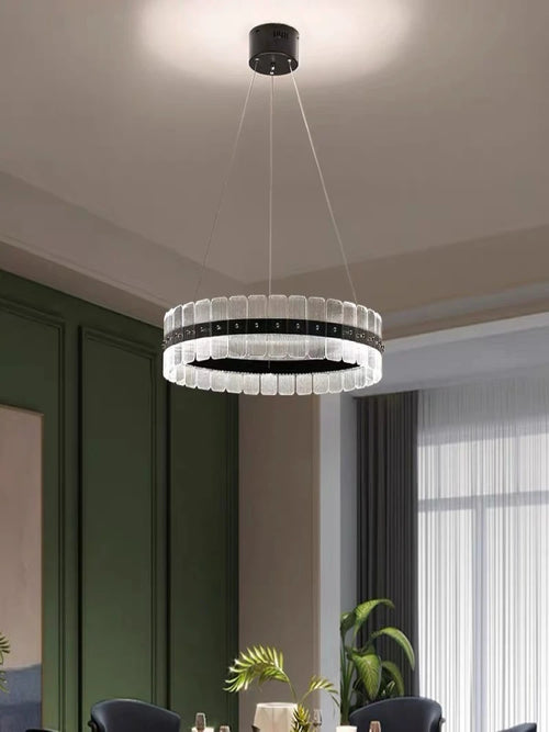 lustre postmoderne minimaliste avec anneau circulaire créatif - vue 4 sur 10