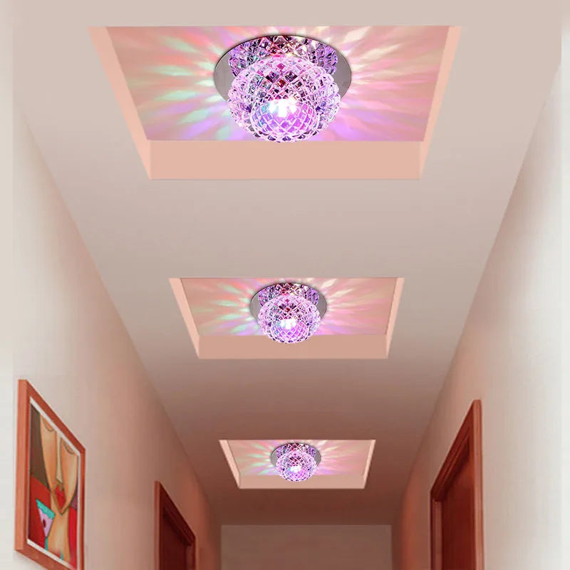 plafonnier en cristal led design moderne pour intérieur élégant - vue 4 sur 10