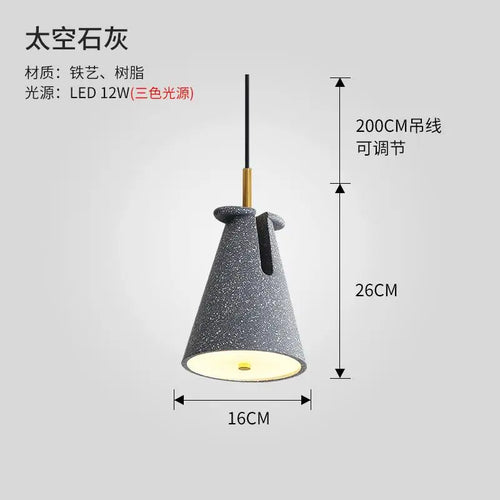 suspension nordique en terrazzo pour un éclairage moderne - vue 11 sur 12