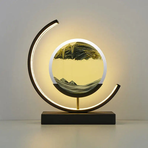 lampe à poser LED art sable pour décoration intérieure dynamique - vue 12 sur 16