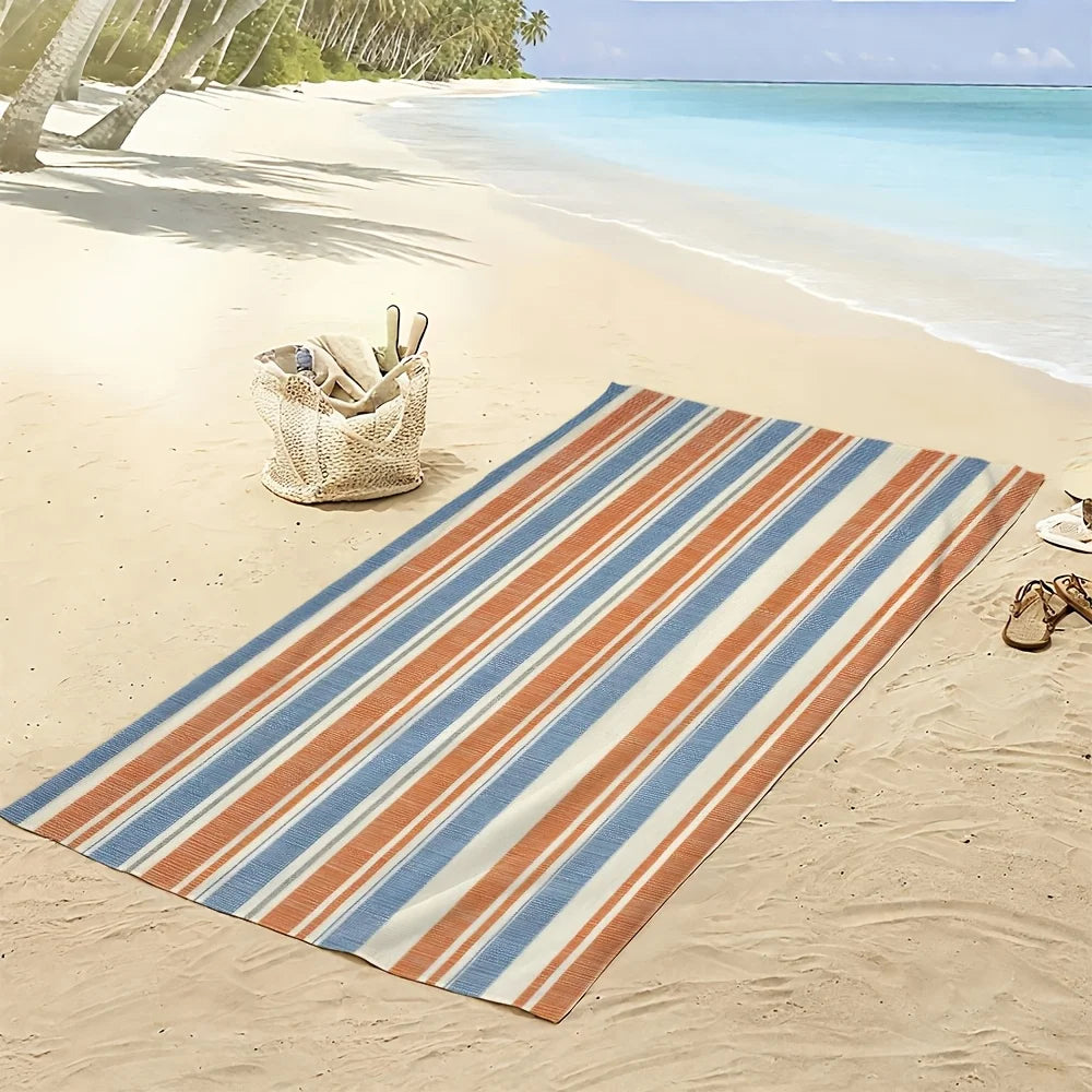 serviette de plage microfibre séchage rapide légère absorbante - vue 5 sur 6