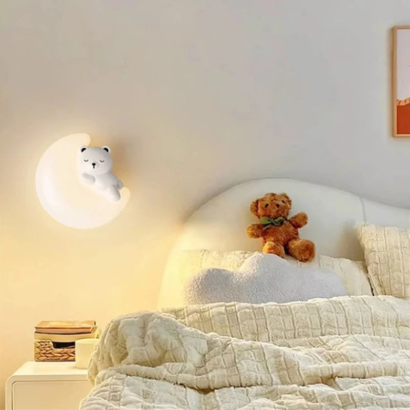 applique murale lapin mignon pour chambre enfant décoration moderne - vue 4 sur 10