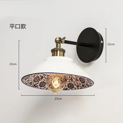 applique murale moderne en porcelaine rétro pour décoration intérieure - vue 9 sur 9