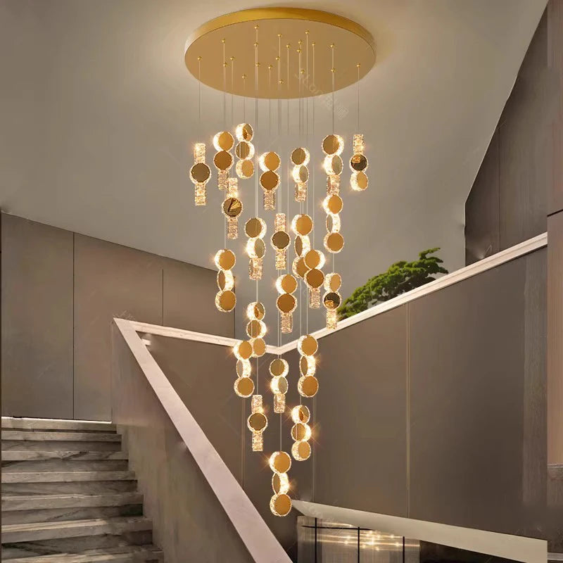 lustre led moderne suspendu éclairage intérieur décoratif - vue 4 sur 14