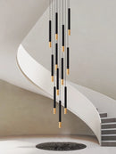 lustre led tubulaire pour éclairage intérieur de restaurant