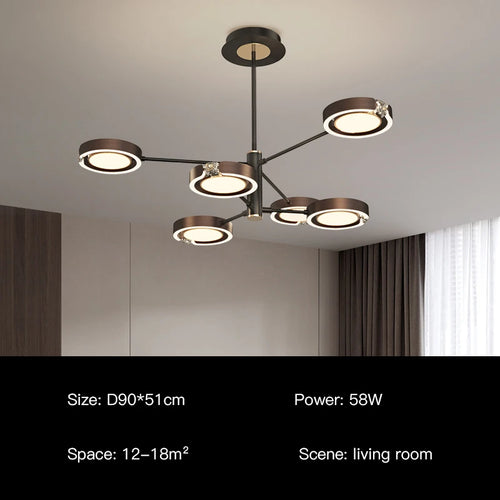 suspension led moderne au design minimaliste élégant pour intérieur - vue 9 sur 18