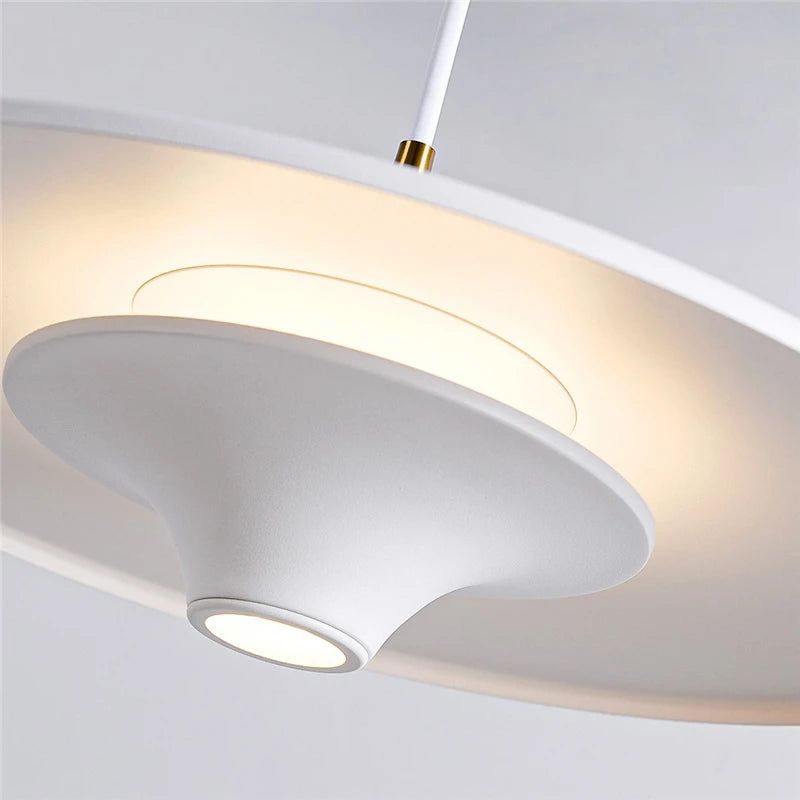 suspension led modernes simples et créatives nordiques - vue 6 sur 14