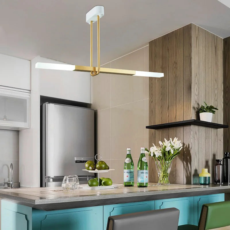 lustre led créatif en forme de u pour éclairage moderne - vue 3 sur 10