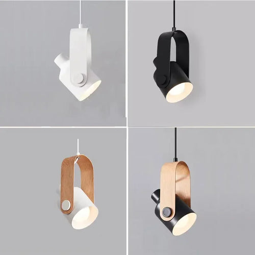lustre en bois brut design nordique pour éclairage moderne - vue 2 sur 10