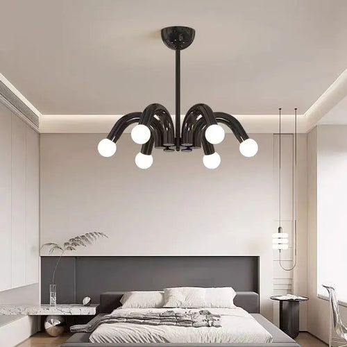 suspension moderne en métal art déco - vue 3 sur 9