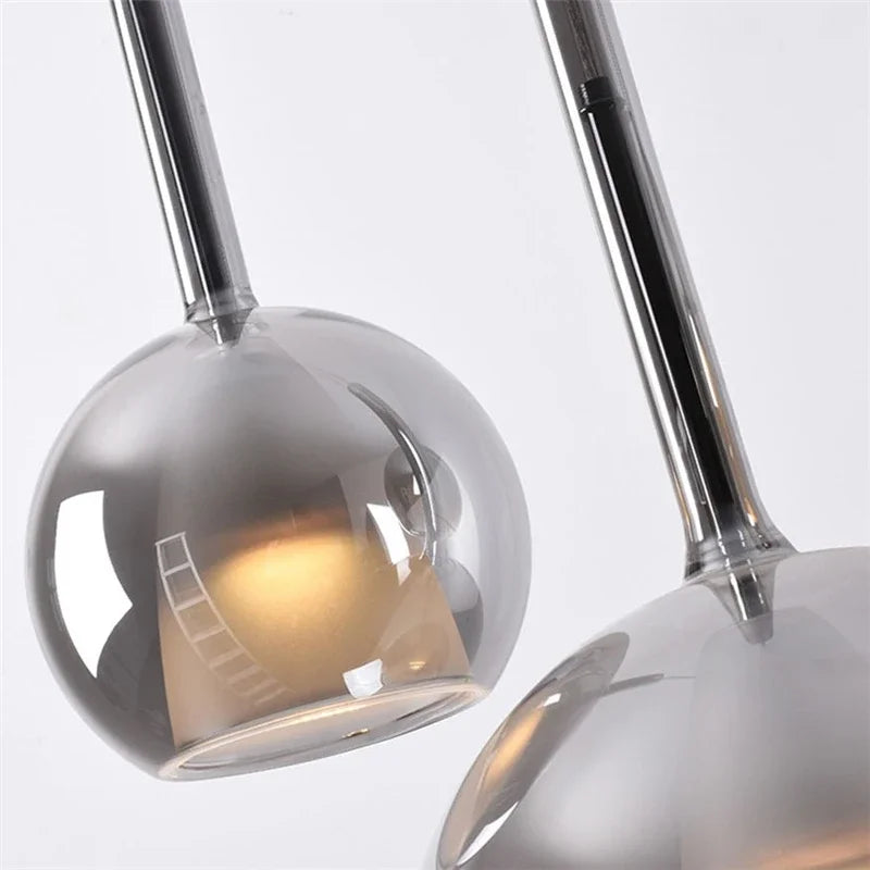 Sispension Cloche moderne LED fumée gris - vue 6 sur 10