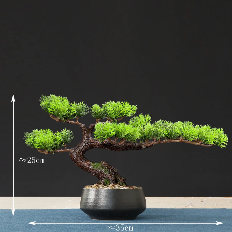 faux arbre bonsaï décoratif pour salon et aménagement paysager - vue 35 sur 36
