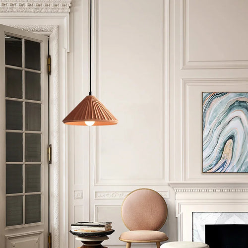 lustre led moderne en forme de chapeau pour éclairage intérieur - vue 5 sur 15