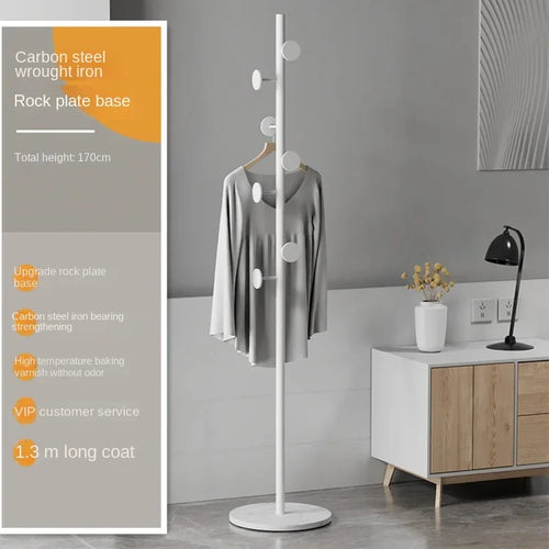 porte-manteau luxe sur pied avec rangement multifonction et crochets - vue 10 sur 14