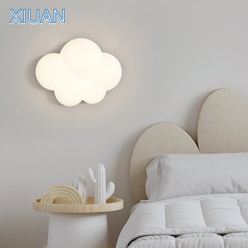 applique murale moderne en forme de nuage blanc pour intérieur - vue 3 sur 12