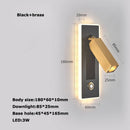 applique murale led rotative avec interrupteur pour lecture