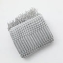plaid tricot acrylique léger avec pompons pour canapé