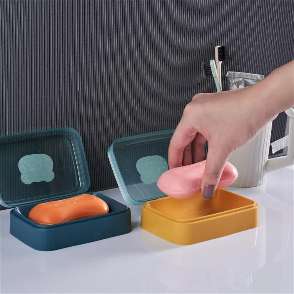 porte-savon avec couvercle pour savon sec et voyage - vue 3 sur 7