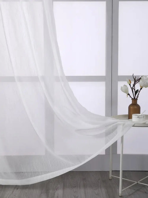Voilage rayé style européen léger pour salon chambre - vue 3 sur 6