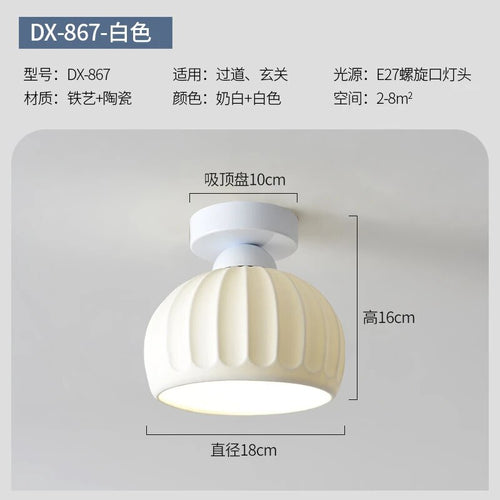 Plafonnier simple moderne blanc - vue 17 sur 23