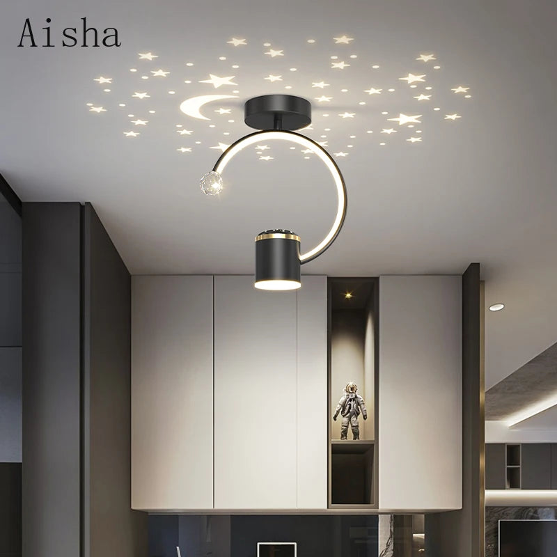 plafonnier créatif design moderne pour intérieur et extérieur - vue 4 sur 7