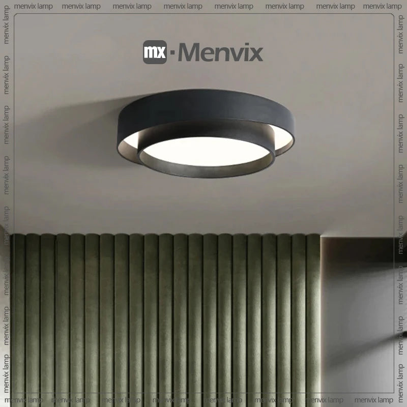 menvix moderne led à intensité variable rond carré luminaires intérieur - vue 3 sur 14