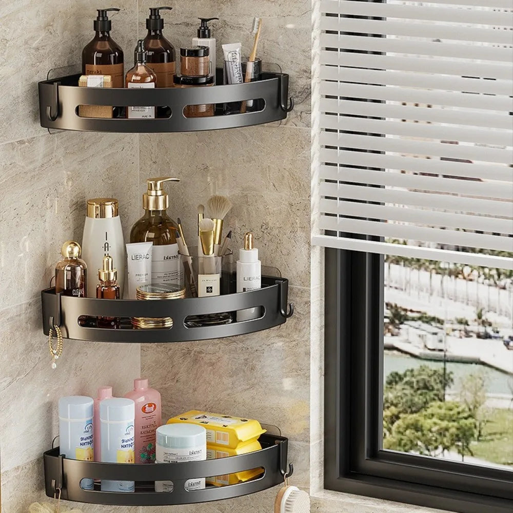 supports de rangement pour shampoing sans perforation pour douche - vue 5 sur 9