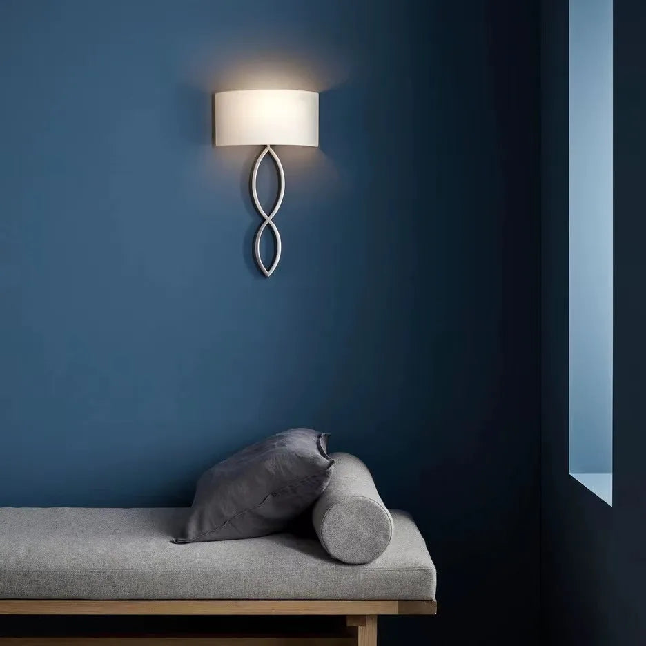 applique murale design en tissu éclairage moderne pour intérieur décoratif - vue 2 sur 9