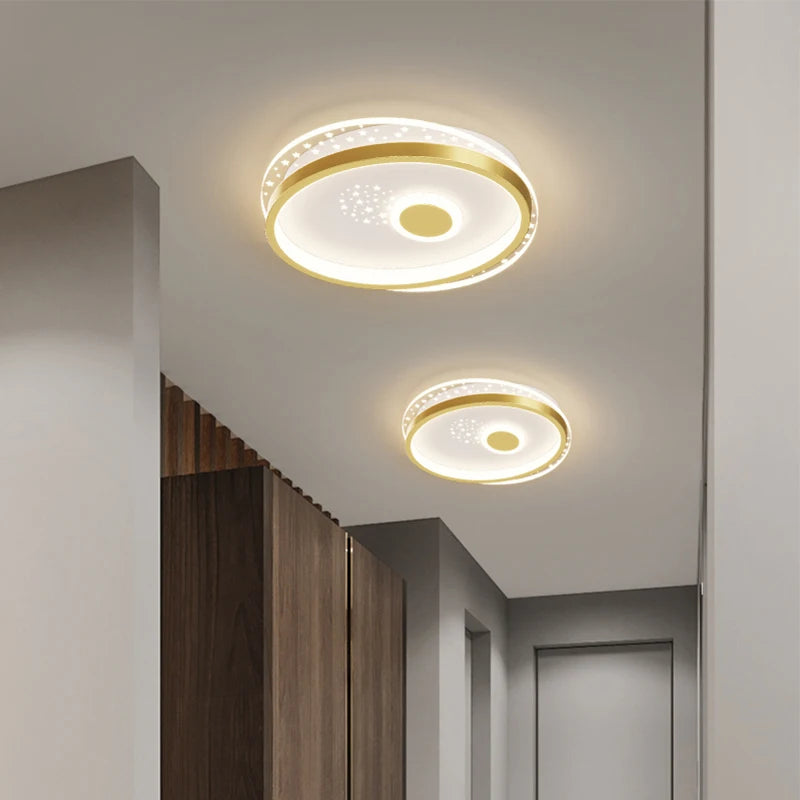 plafonniers simples modernes en fer forgé luminaires géométriques - vue 2 sur 12