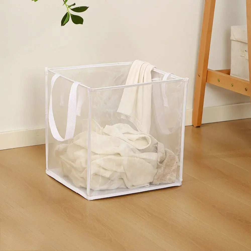 panier à linge pliable grande capacité avec poignées - vue 10 sur 12