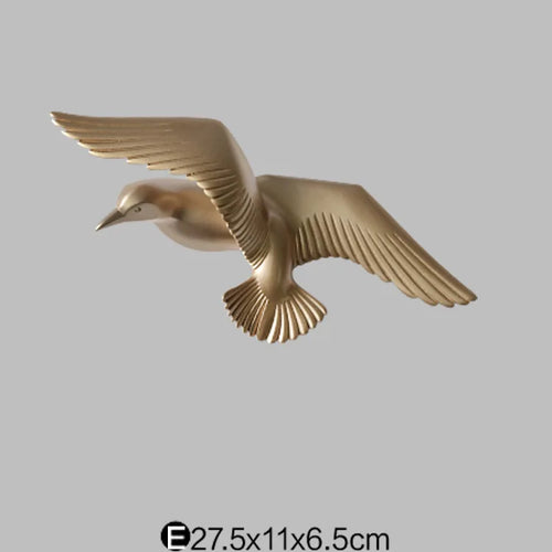 décoration murale créative en forme de mouette décoratif - vue 22 sur 36