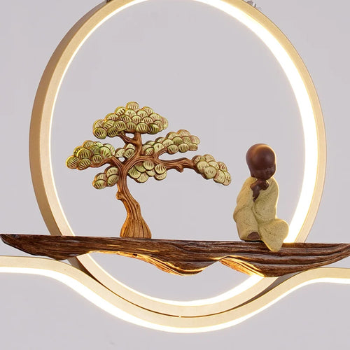 suspension de style chinois pour ambiance zen et moderne - vue 7 sur 14