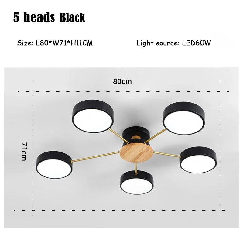 plafonnier moderne créatif pour décoration intérieure en led - vue 23 sur 25