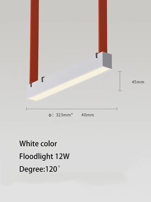 lustre moderne simple led avec bande conductrice lumineuse - vue 24 sur 27