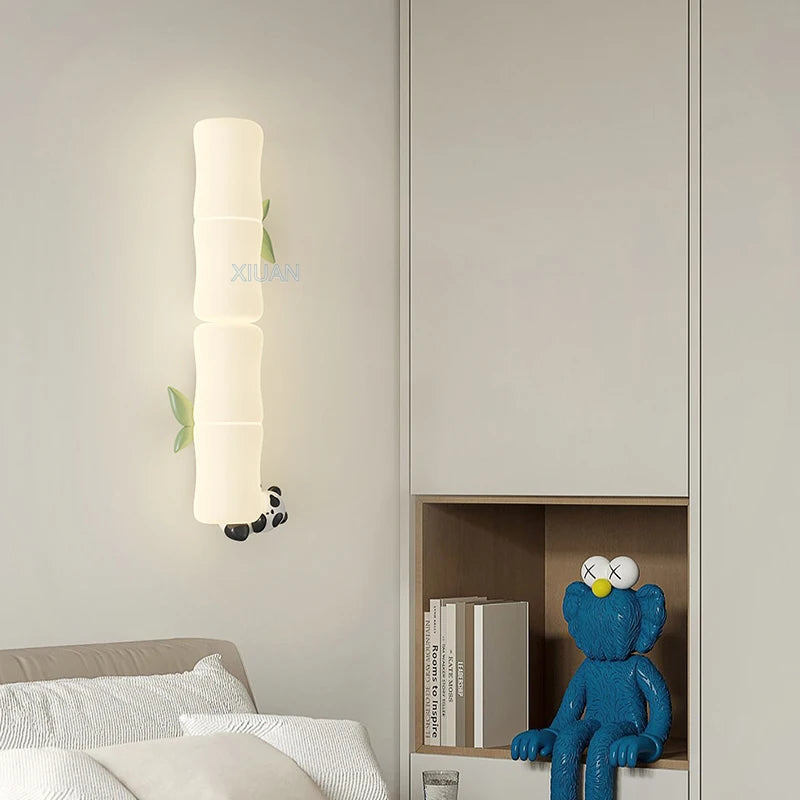 applique murale led singe panda pour enfants - vue 3 sur 23