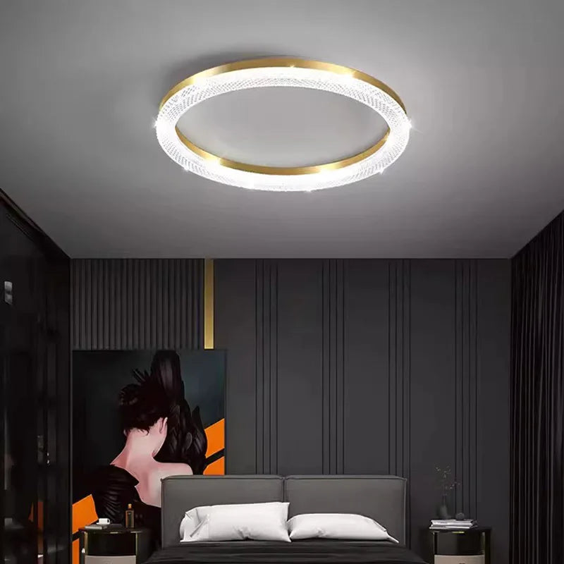 plafonnier led rond ou carré nordique pour décoration de luxe - vue 2 sur 14