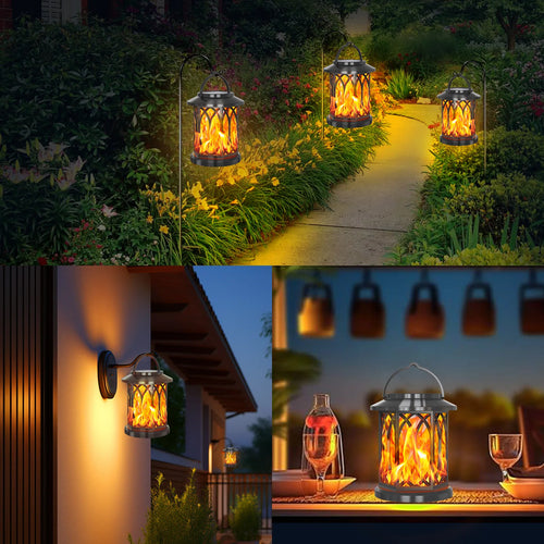 suspension solaire à flamme pour jardin extérieur - vue 4 sur 6