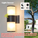 E27 LED applique extérieure capteur haut vers le bas verre aluminium étanche jardin lumière couloir rue extérieur applique murale 110V 220V
