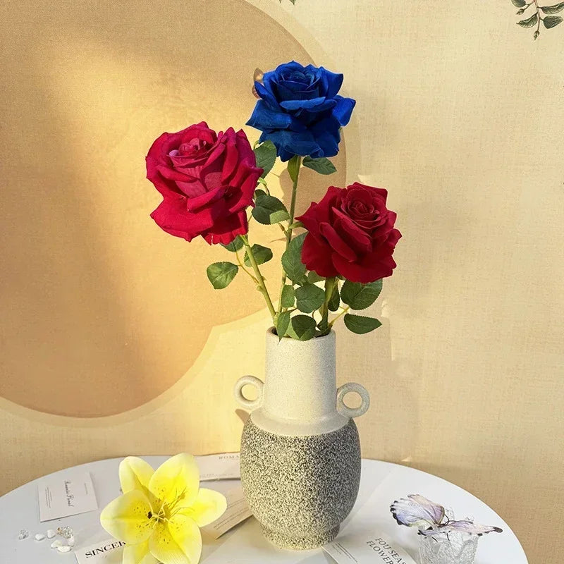 fleurs artificielles roses pour décoration intérieure élégante et moderne - vue 3 sur 16