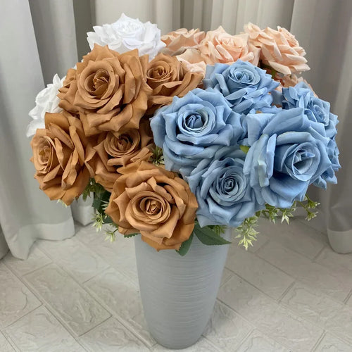 bouquet de roses artificielles décoratives pour événements et salles - vue 3 sur 15