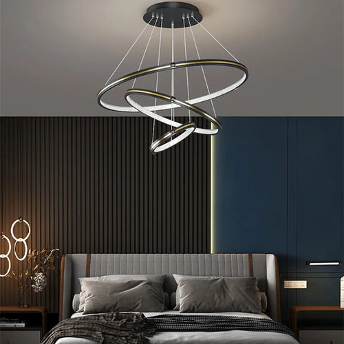 lustre moderne à gradation pour éclairage intérieur élégant - vue 5 sur 23