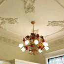 lustre en verre rétro américain pour décoration intérieure élégante